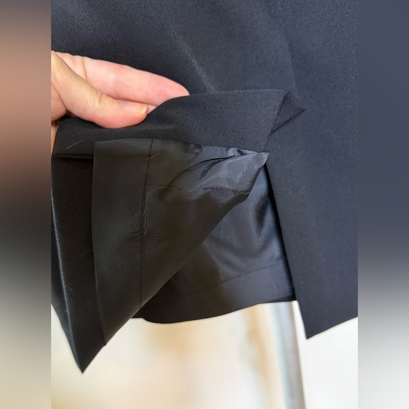 Lauren Ralph Lauren black midi knee length fully lined back zip skirt size 6 EUC - Picture 5 of 9